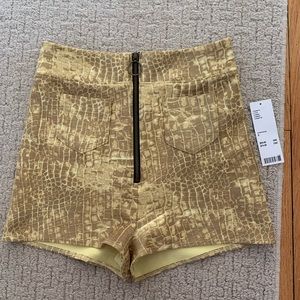 urban outfitters snake skin shorts